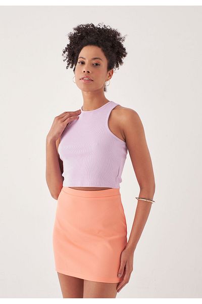Herita Gerader Minirock mit hoher Taille