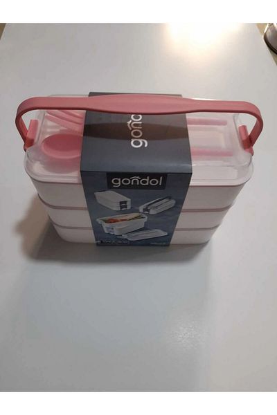 Mu Art 3 Layer Feeding Bowl with Fork and Spoon Inside
