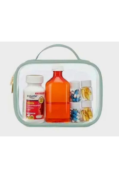 Ankaflex High Quality Transparent Portable Liquid Proof Pvc Vegan Leather Multi-Purpose Travel Makeup Bag