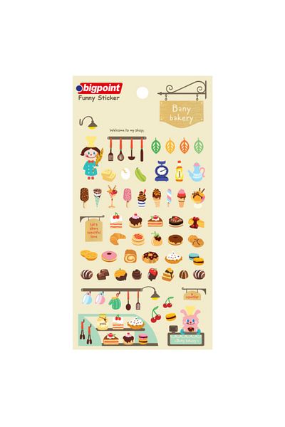 Bigpoint Pack of 15 Bath Oven Stickers