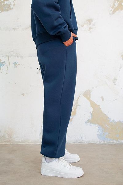 HAFKAGİYİM Μπλε Navy Cozy Basic Leg Elastic Oversize φόρμα