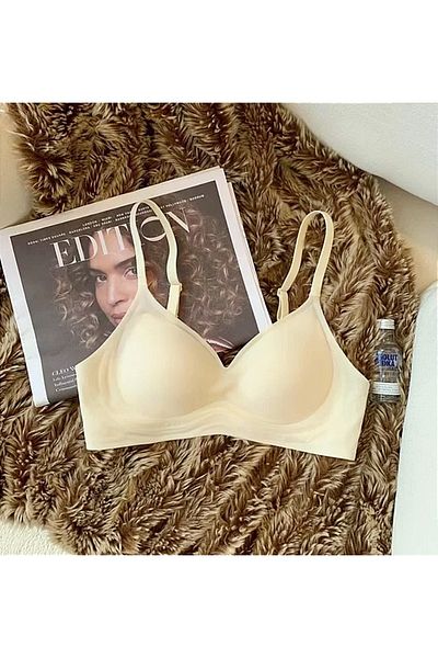 Snowdrop Laser Cut Soft Seamless Bralet Bra with Removable Pads