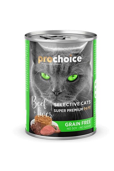 ProChoice Pro Choice Selective Adult Canned Cat Food with Steak and Liver 400 Gr - 5910334