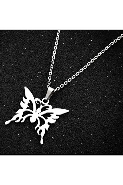 DarkellaStore قلادة الفراشة المعدنية لوليتا هاراجوكو