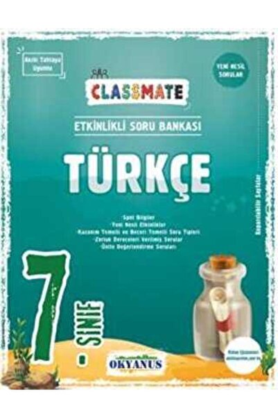 Okyanus Yayınları 7. Sınıf Classmate Türkçe Soru Bankası