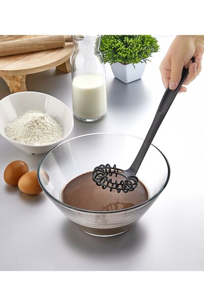 TİCARETSEPETİM Spiral Whisk - Plastic Whisk Apparatus
