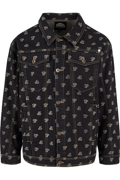 Southpole Jeansjacke mit Blech-AOP-Muster