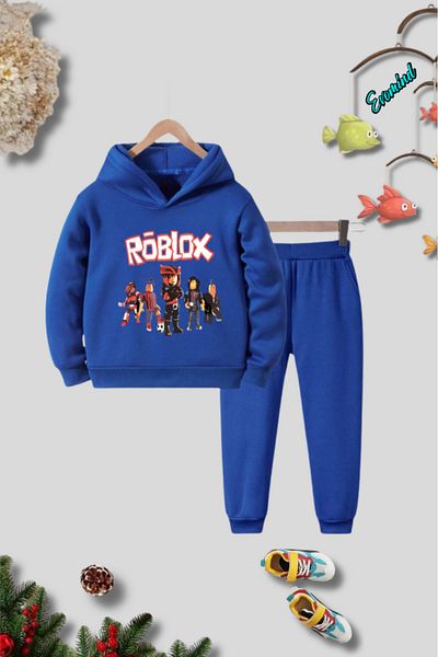 artı4 Σετ παιδικές φόρμες με κουκούλα Unisex Roblox