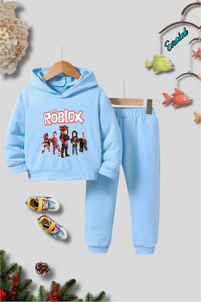 artı4 Σετ παιδικές φόρμες με κουκούλα Unisex Roblox