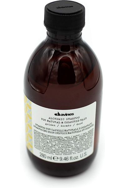 Davines شامبو تعزيز سلامة الشعر: ALCHEMIC Golden 9.46 أونصة سائلة. BEAUTYSECRETSQ21