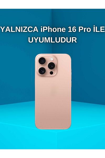 Paladyum Case iPhone 16 Pro Compatible Hologram Star Transparent Case