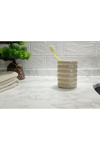 Bosphorus Toothbrush Holder Mesh Model Bathroom Accessory 8x8x11cm