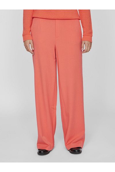 VILA Hose mit weitem Bein High Waist