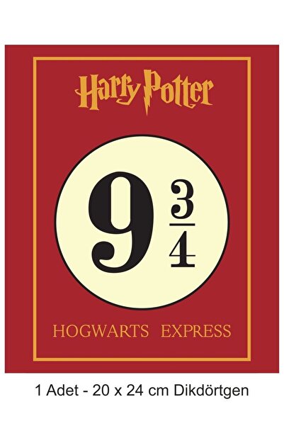 Genel Markalar Harry Potter 9 3/4 Büyük Boy Yenilebilir Pasta Süsü Kurabiye C...