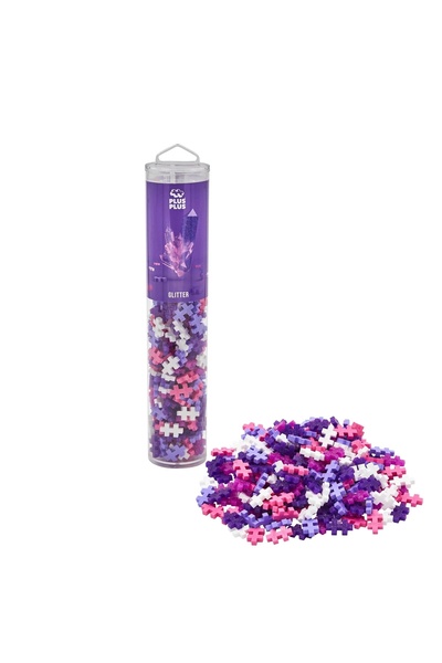 Plus Plus Glitter mix 240 pieces glitter pixel creative design building const...