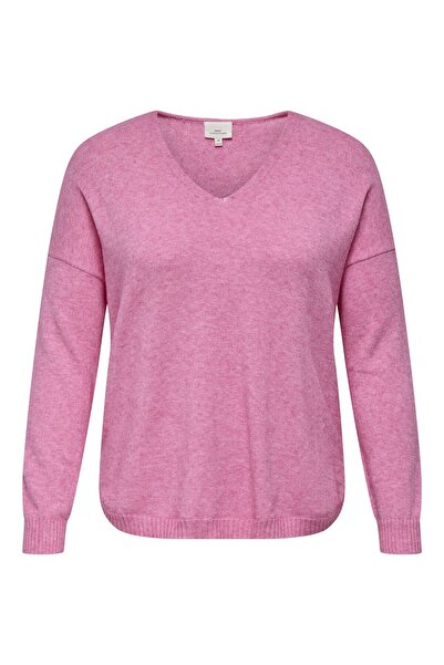 Only Carmakoma Strickpullover Curvy V-Ausschnitt Strickpullover