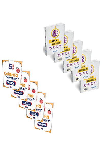 Efsane Yayınları 5.Sınıf Branş Branş Ayrı Ayrı Soru Bankaları + Branş Branş Y...