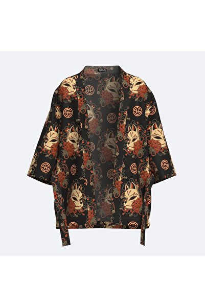 Shout Kitsune V2 Unisex Oversize Kimono - Mask