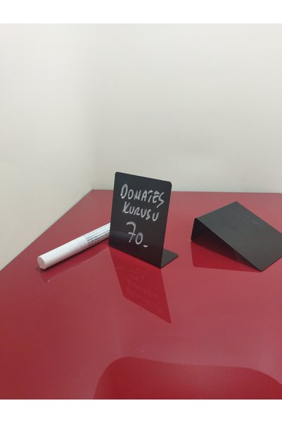 ETİKETLİK FİYATLIK Syh-8075L-Black Erasable Label-The Blackboard L Type 8X7.5Cm Size 30 Pieces......................