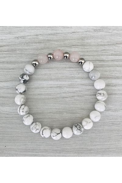 MK tasarım Real Havli̇t - Real Pink Quartz Bracelet Mkt46003