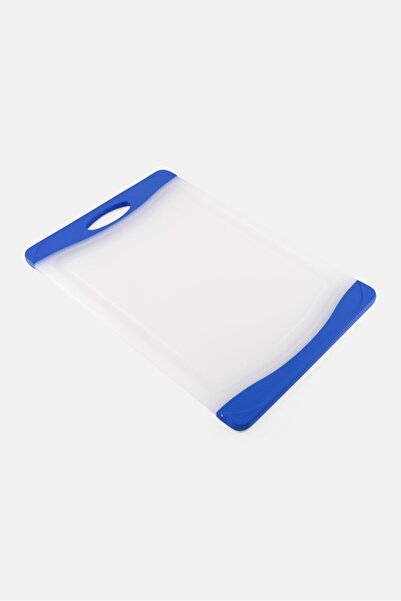 Colour Works Anti-Slip Reversible Chopping Board 38 H x 26 L cm, White Blue
