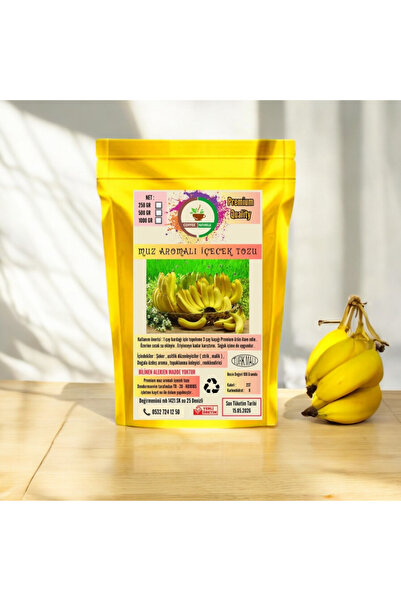 coffee Naturelle Muz Aromalı İçecek Tozu  Oralet - 250 GR