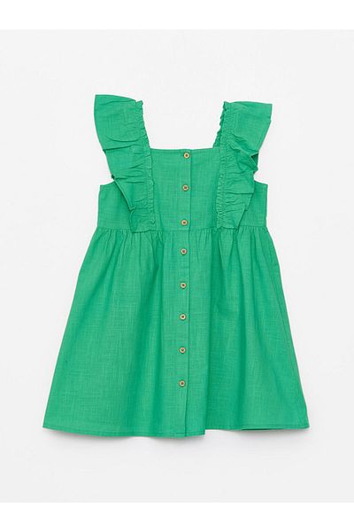 LC Waikiki LCW Square Collar Baby Girl Dress