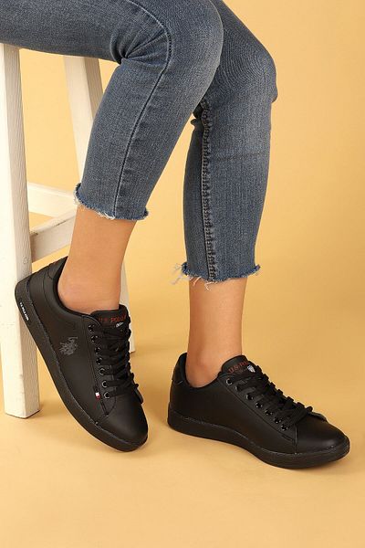 U.S. Polo Assn. Women's Black Casual Sneakers Sneakers
