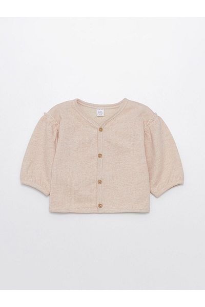 LC Waikiki Lcw V-Neck Baby Girl Cardigan Fast Fashion