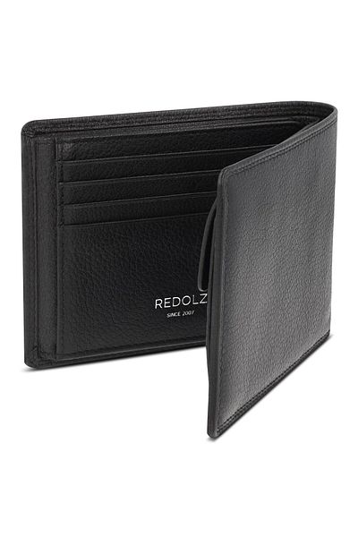 REDOLZ Leather Essentials QF wallet RFID leather 12 cm fold-out