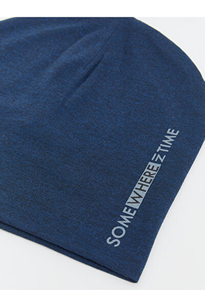 LC Waikiki Sparkling Choices from Shining Store |   Men's Beret with Text Print