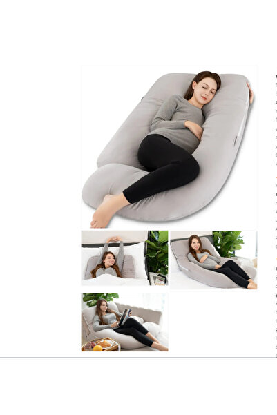 OMZ Bel Boyun Göbek Destekli Hamile Destek Yastığı Bacak Yastığı Hamilelik Ha...