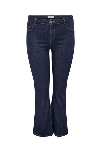 Only Carmakoma Flared Fit Jeans Carthunder Mittlere Taille Ausgestellt Jeans