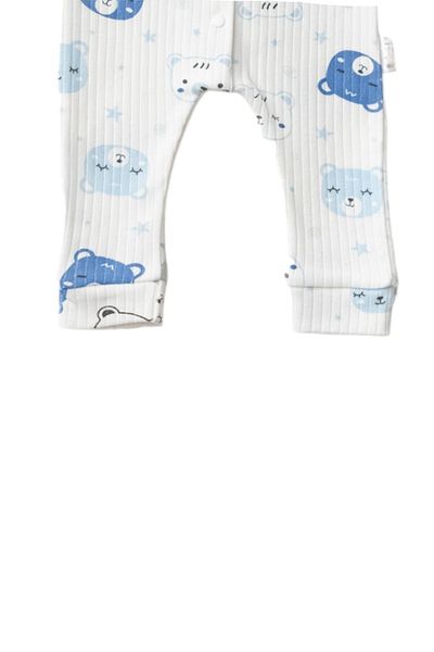 Pivami Baby Jumpsuit Baby Jumpsuit with Snap Fasteners Without Booties