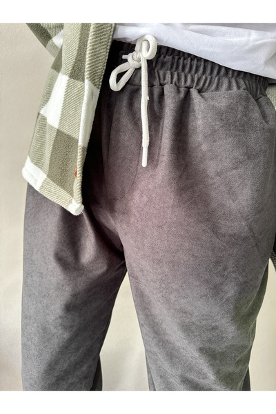 MİRMARONİ Men's Elastic Waist Baggy Fit Slim Corduroy Pants