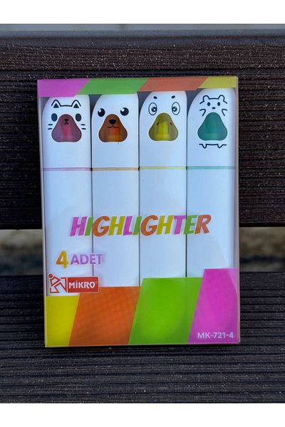 Mikro 4-Piece Highlighter Set
