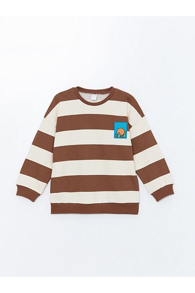LC Waikiki Crew Neck Printed Thick Baby Boy Sweatshirt