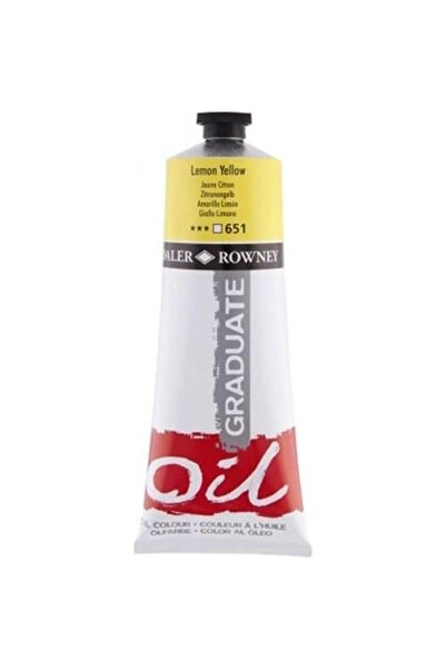 Daler Rowney Graduate 200 ml Sarı Yağlı Boya 651 Lemon Yellow