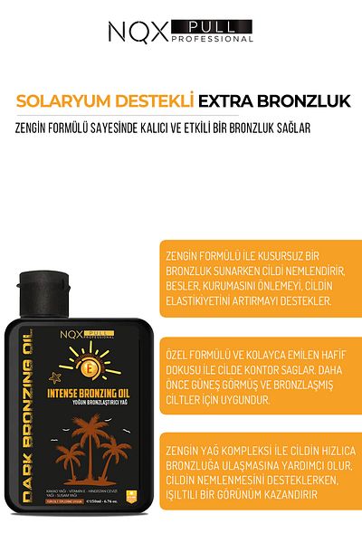 NQX PULL Fast Bronzing - Intensive Bronzing Solarium Oil 150 ml