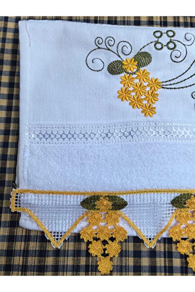 Peacock Вишита ручна серветка, висока якість