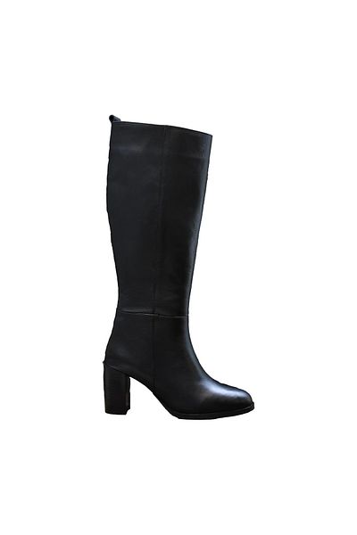 KARVENSHOES Черни ботуши от естествена кожа 1175