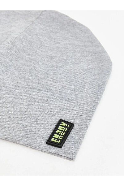 LC Waikiki LCW ACCESSORIES Basic-Mütze für Jungen in Grau-Melange