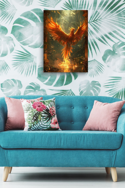 Limitless Design Reborn from His Ashes Phoenix Oil Hd Print Canvas Painting
