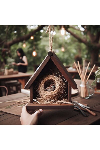 Akvaryum Kuş Yuvası Bahçe Tipi Çatılı Kuş Evi MDizmir Özel Tasarım Kuş Evi / ...