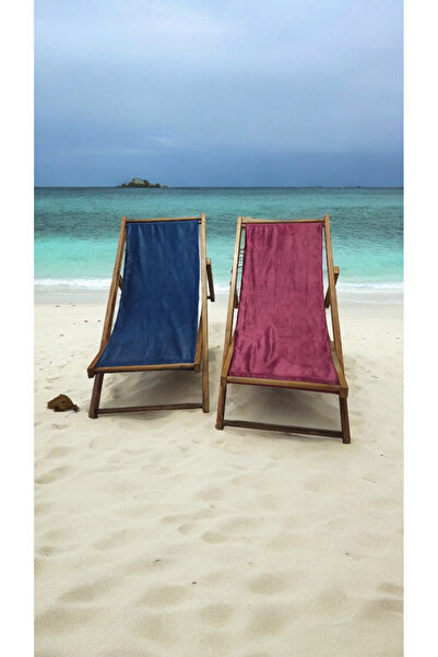 ea elizi ahşap Katlanabilir ahşap Şezlong duck kumaş dış mekan