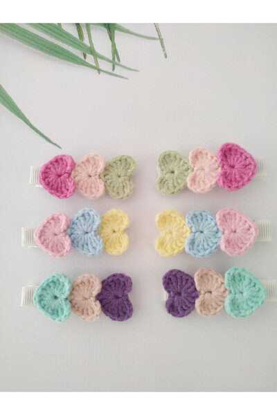 Kadın Girişimciler Atölyesi Inimă colorată, agrafă pentru mamă-fiică, cataram...