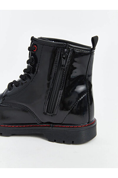 LC Waikiki LCW Siyah Fermuarlı Minnie Mouse Baskılı Kız Çocuk Bot