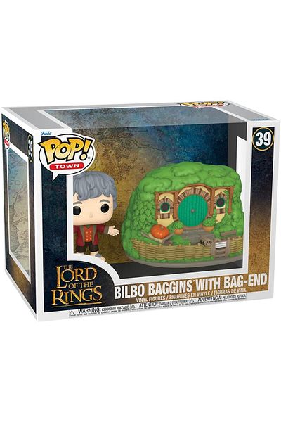 Funko بوب! تاون: سيد الخواتم - مجسم بيلبو باجينز فانكو، نموذج نهاية الحقيبة