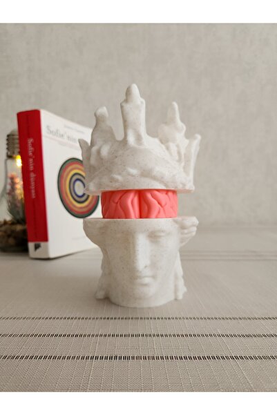 ALTINDAL Home Athena Heykeli - Beyin Detaylı Biblo Heykel Figür Dekor Ev Dekorasyon ALTINDAL Home