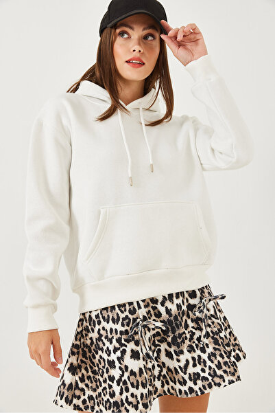 Bianco Lucci Kadın Kanguru Cepli Sweatshirt MBHS012 60601012
